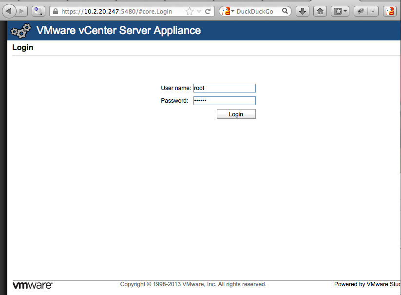 Install VMware vCenter Server Appliance - Login to the VMware vCenter Appliance Virtual Machine Through a Browser.