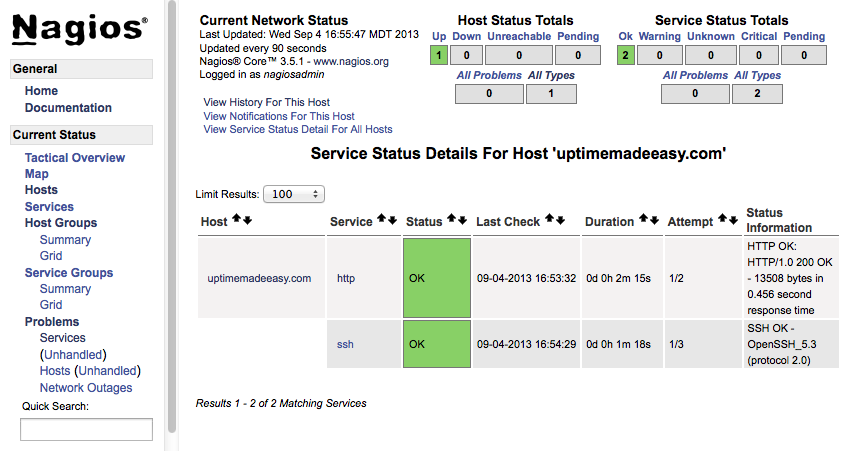 Configure Nagios Hosts and Services